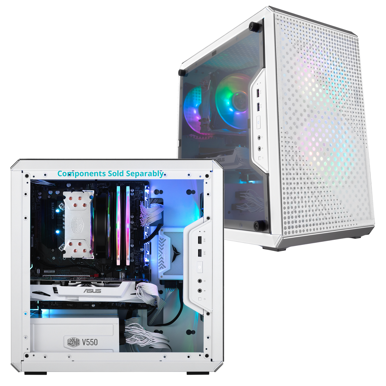 Cooler Master MasterBox Q300L White Micro-ATX Tower Case